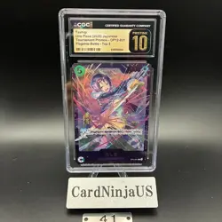 CGC PRISTINE 10 Tashigi OP12-031 Promo Flagship Battle One Piece Card Game Japan - Image 1