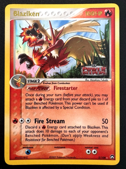 Blaziken 5/108 EX Power Keepers Pokemon Card Reverse Holo Foil Rare LP - Image 1