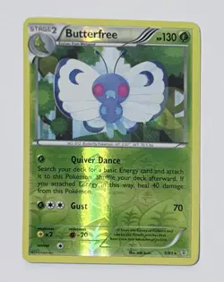 Butterfree 5/83 Pokemon Card XY Generations Rare Reverse Holo Foil - Image 1