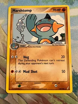 Pokemon Card TCG - Marshtomp - EX Crystal Guardians - 38/100 - Uncommon - Image 1