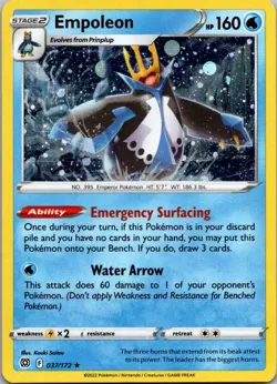 Empoleon - (Cosmos Holo) Holo Rare Miscellaneous Cards & Products 037/172 NM - Image 1