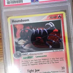 Houndoom 7/115 EX UNSEEN FORCES Holo Rare Graded Pokemon Card - PSA 9 - Image 2