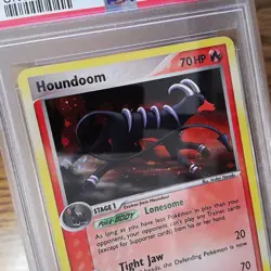Houndoom 7/115 EX UNSEEN FORCES Holo Rare Graded Pokemon Card - PSA 9 - Image 3
