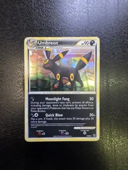 Umbreon 10/90 Undaunted Cracked Ice Holo Rare Pokemon Card - MP - Image 1