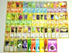 Pokemon card LOT 53 Team Rocket Old Back Japanese Charmander Eevee Magikarp etc - Image 1