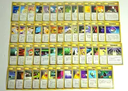 Pokemon card GYM Set Old Back LOT 54 Japanese Trainer Misty Sabrina Erika etc... - Image 1