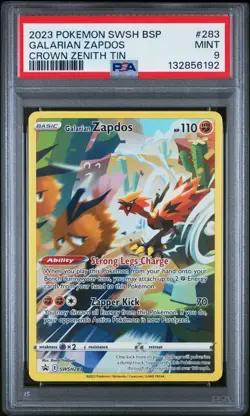 PSA 9 Galarian Zapdos SWSH283 SWSH: Sword & Shield Promo Cards Holo - Image 1