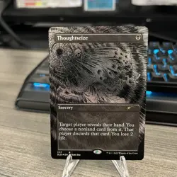 Magic The Gathering Thoughtseize (Borderless) (Foil Etched) Secret Lair Drop - Image 1