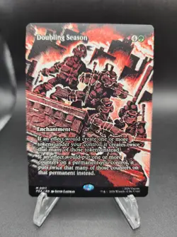 Magic: The Gathering TMNT Doubling Season Enchantment Mythic 0011 PZA NM - Image 1