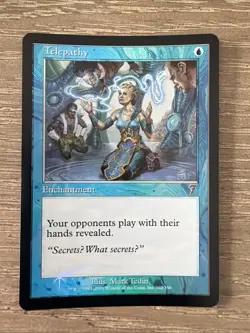 Telepathy 7th Edition Foil MTG Magic: The Gathering - Image 1