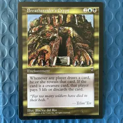 MTG Breathstealer's Crypt Visions NM MTG Magic: The Gathering Free Ship - Image 1