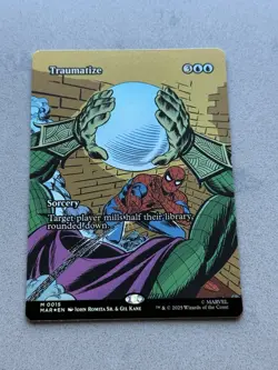 Traumatize Borderless #15 Poster FOIL - Marvel Spider-Man MTG Magic - NM - Image 3