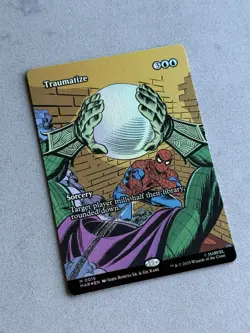 Traumatize Borderless #15 Poster FOIL - Marvel Spider-Man MTG Magic - NM - Image 4