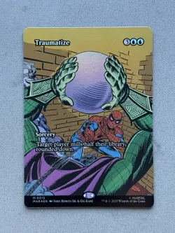 Traumatize Borderless #15 Poster FOIL - Marvel Spider-Man MTG Magic - NM - Image 5