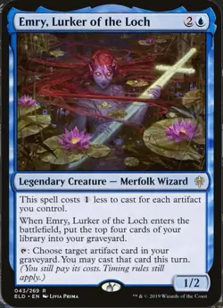 Magic The Gathering, Emry, Lurker of the Loch, Throne of Eldraine, Regular - Image 1