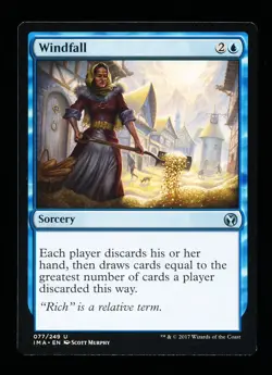 * * 1x Windfall x1 * * Iconic Masters MTG NM Near Mint - Image 1