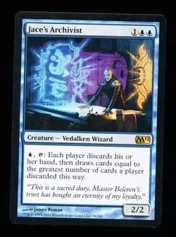 * * 1x Jace's Archivist x1 * * M12 MTG Close to NM Near Mint - Image 1
