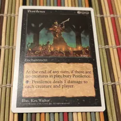 Pestilence MtG 5th Edition LP Free Shipping - Image 1
