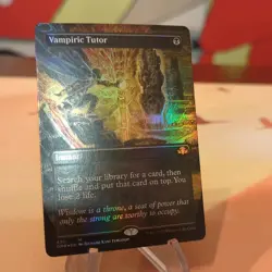 Magic: The Gathering Vampiric Tutor Borderless Foil Mythic Dominaria 430 English - Image 1
