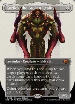Kozilek, the Broken Reality - Foil Extended Art MH3 NM MTG - Image 1