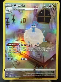 Pokemon TCG Altaria Crown Zenith Galarian Gallery Holo Ultra Rare Card GG19/GG70 - Image 1