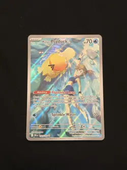 Pokemon Misty's Psyduck 193/182 Destined Rivals Rare Holo 70 HP Flustered Leap - Image 1
