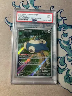 Pokemon Snorlax SVP051 - 151 Pokemon Center Exclusive Stamped Promo - PSA 9 Mint - Image 1