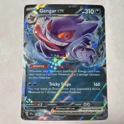 Pokemon Gengar ex SV05: Temporal Forces 104/162 Holo Double Rare EX English - Image 1