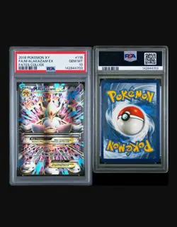 2016 POKEMON XY FATES COLLIDE #118 FULL ART/M ALAKAZAM EX PSA 10 NEW CERT - Image 1
