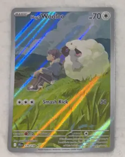 POKEMON HOP'S WOOLOO 2025 POKEMON JOURNEY TOGETHER ILLUSTRATION RARE 170/159 - Image 1