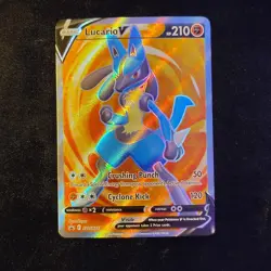 Pokemon TCG Lucario V (Full Art) SWSH213 SWSH: Sword & Shield Black ⭐ Promo MINT - Image 1