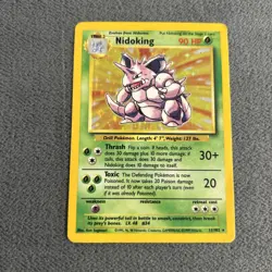 Pokemon TCG Nidoking Base Set Holo Rare 11/102 - Image 1