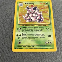 Pokemon TCG Nidoking Base Set Holo Rare 11/102 - Image 2