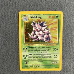 Pokemon TCG Nidoking Base Set Holo Rare 11/102 - Image 3