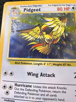 ALTERED - Pokemon TCG Pidgeot Jungle 8/64 Holo Unlimited Holo Rare - Image 2