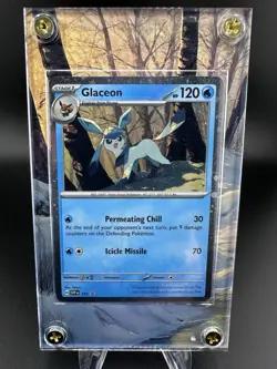 Glaceon - SVP171 - Pokemon Scarlet & Violet Promo Holo NM w/ Extended Art Case - Image 1