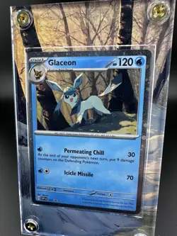 Glaceon - SVP171 - Pokemon Scarlet & Violet Promo Holo NM w/ Extended Art Case - Image 4