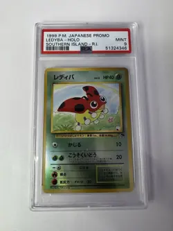 1999 Japanese Pokemon Promo Ledyba HOLO Southern Islands PSA 9 MINT SHAPE ! - Image 1