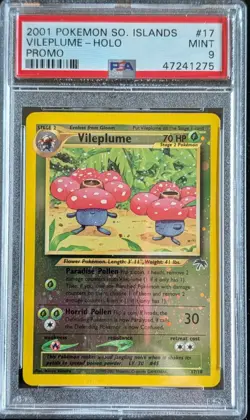 2001 Pokemon Southern Islands Promo #17 Vileplume-Holo PSA 9 - Image 1