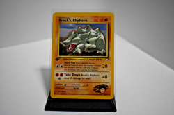 Pokemon TCG - Brock's Rhyhorn 022/132 Gym Heroes 1st Edition - NM - Image 1