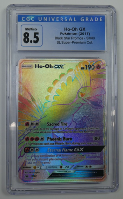 Pokemon TCG Ho-Oh GX SM Black Star Promo SM80 Promo - CGC 8.5 - Image 1
