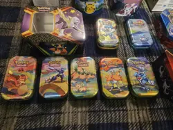 Lot of 15 Empty Pokemon Tins – Mini Tins + Window Tins + Collector Storage Tins - Image 5