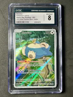 CGC 8 Snorlax #51 Black Star Promo Pokemon TCG Vintage Gem Mint 🔥 - Image 1