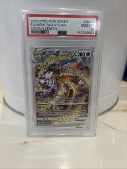 2023 Pokemon SWSH Crown Zenith Mewtwo VSTAR Full Art - Image 1