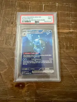 Pokemon Blastoise ex Scarlet & Violet 151 Special Illustration Rare Holo PSA 9 - Image 1