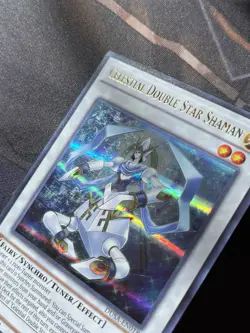 Celestial Double Star Shaman DUSA-EN018 Duelist Saga 1st Edition LP - Image 3