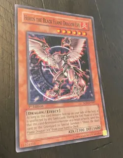 Yugioh Horus The Black Flame Dragon LV6 SOD-EN007 Super Rare 1st Edition - Image 4