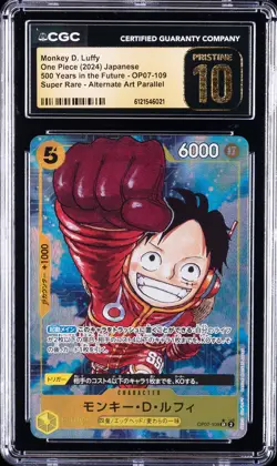 2024 ONE PIECE JPN SUPER RARE ALTERNATE ART MONKEY D. LUFFY CGC 10 PRISTINE - Image 1