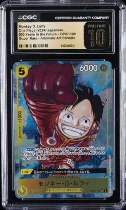 2024 ONE PIECE JPN SUPER RARE ALTERNATE ART MONKEY D. LUFFY CGC 10 PRISTINE - Image 1