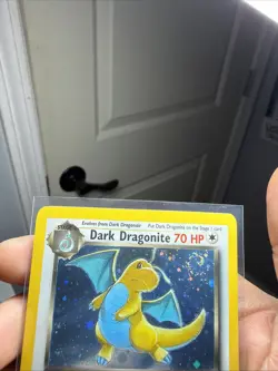 Pokemon Dark Dragonite Holo Rare TCG Card 5/82 Team Rocket With Swirl 💫💫💫 - Image 3